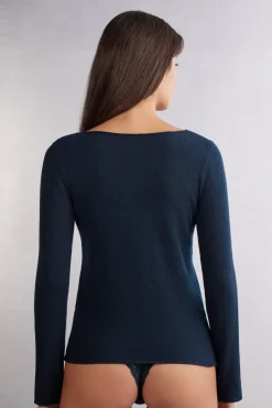 100% Cashmere Long Sleeve Top