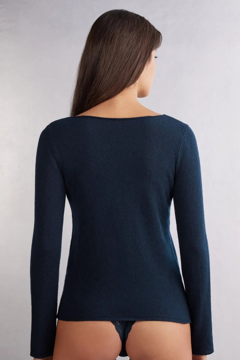 100% Cashmere Long Sleeve Top