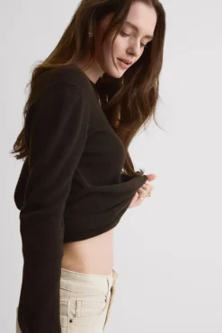 100% Cashmere Long Sleeve Top