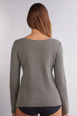 100% Cashmere Long Sleeve Top