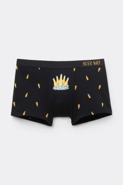 Beer Bottle Print Superior Cotton Boxers