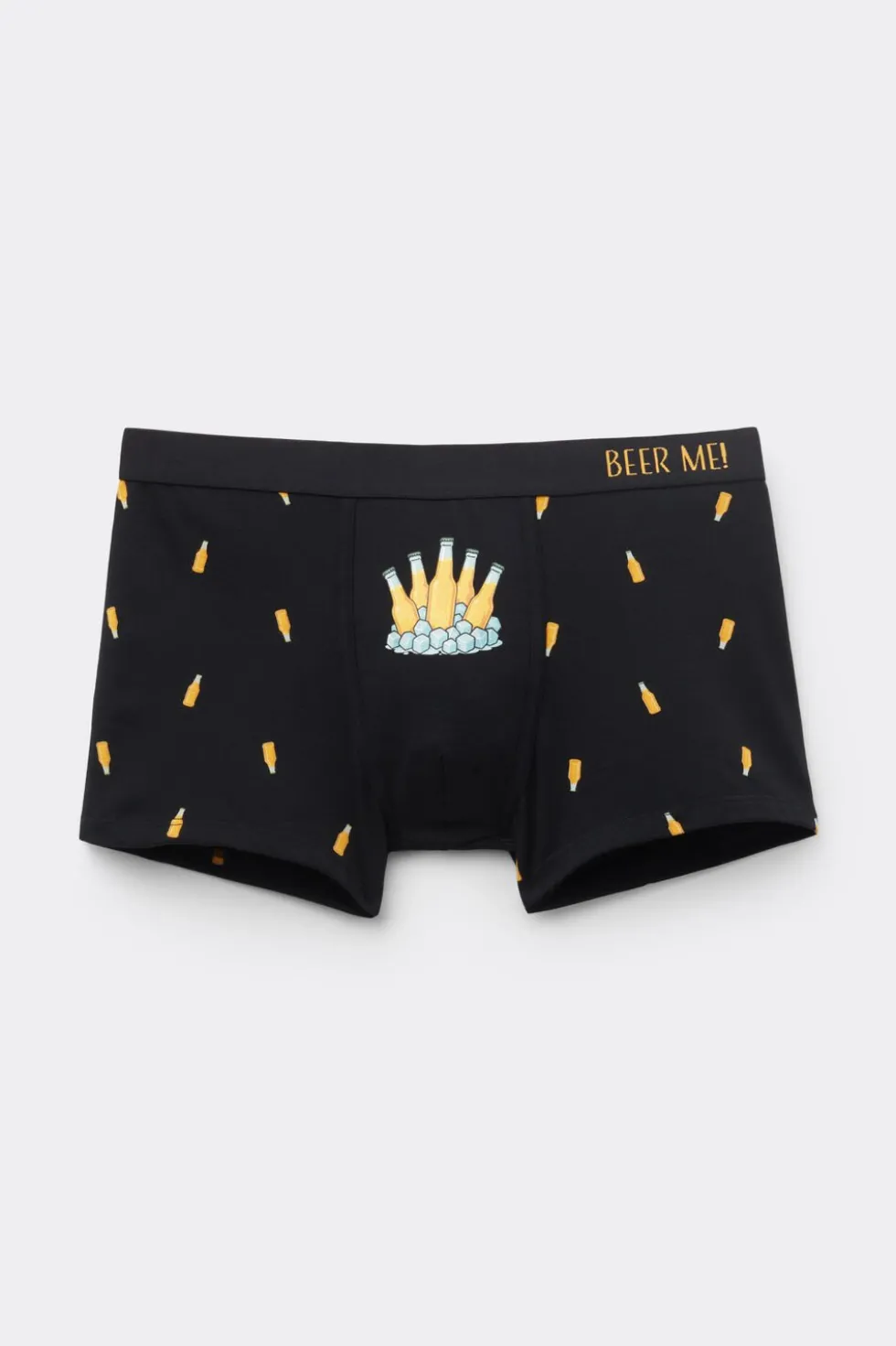 Beer Bottle Print Superior Cotton Boxers