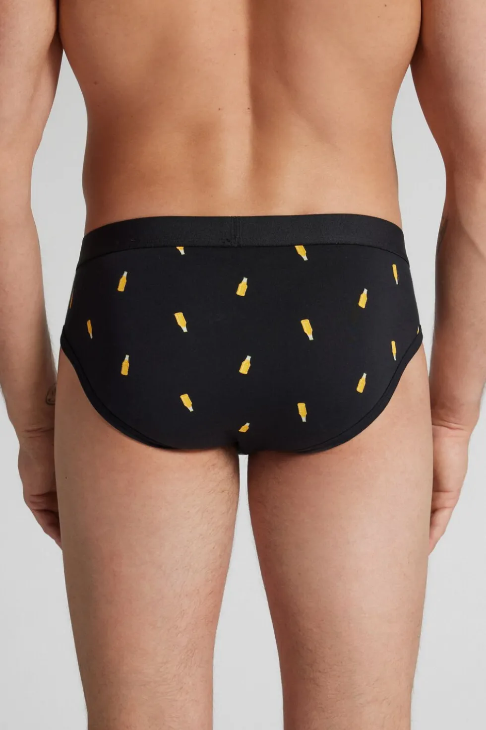 Beer Bottle Print Superior Cotton Briefs