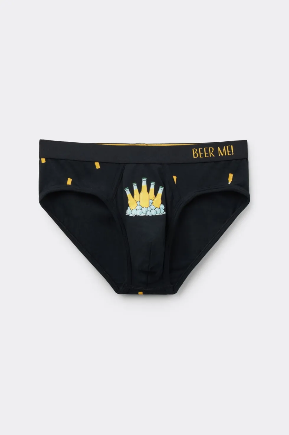 Beer Bottle Print Superior Cotton Briefs