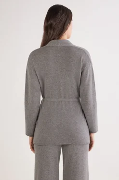 Belted Cardigan in 100% Cashmere