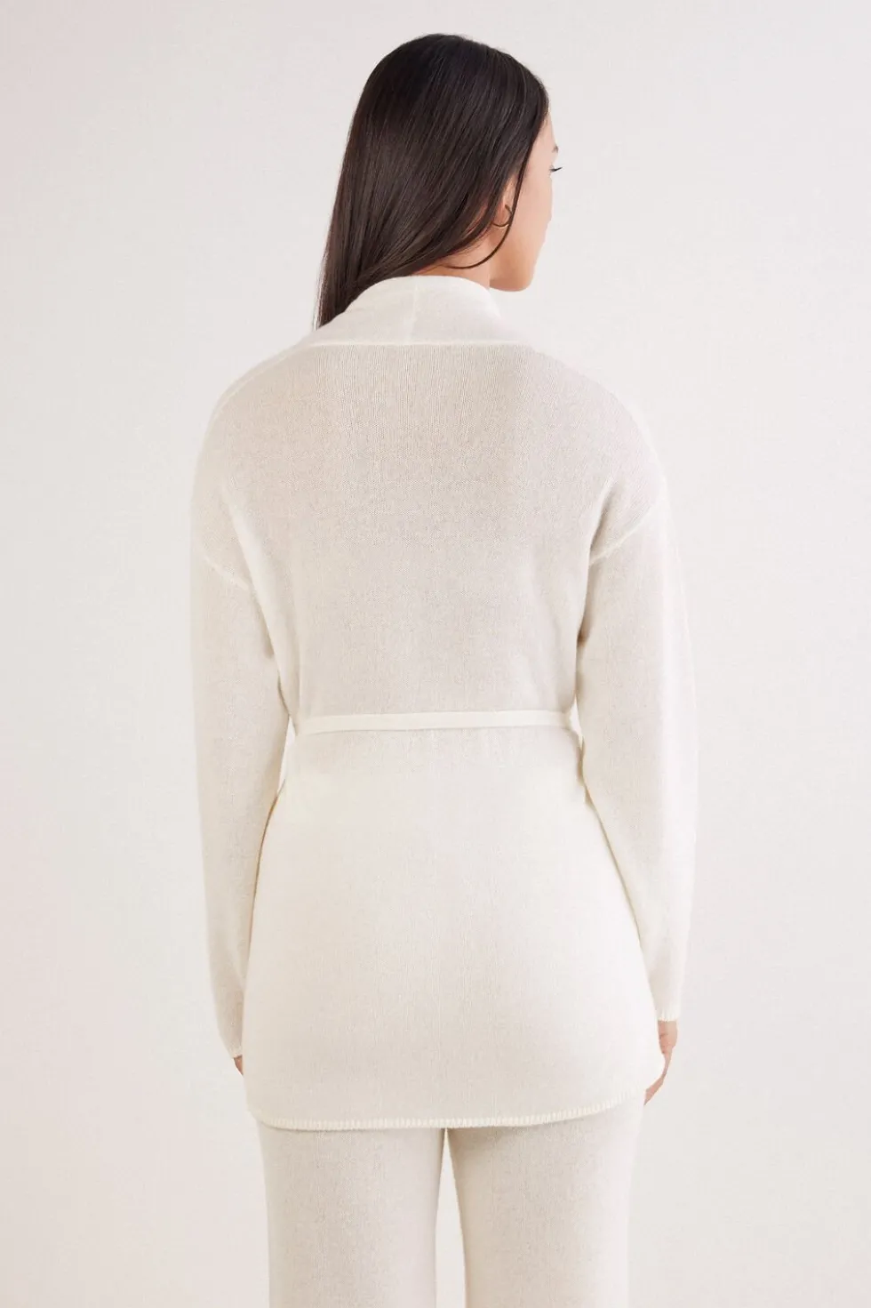 Belted Cardigan in 100% Cashmere
