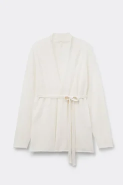Belted Cardigan in 100% Cashmere