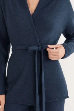 Belted Cardigan in 100% Cashmere