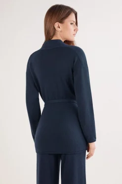 Belted Cardigan in 100% Cashmere