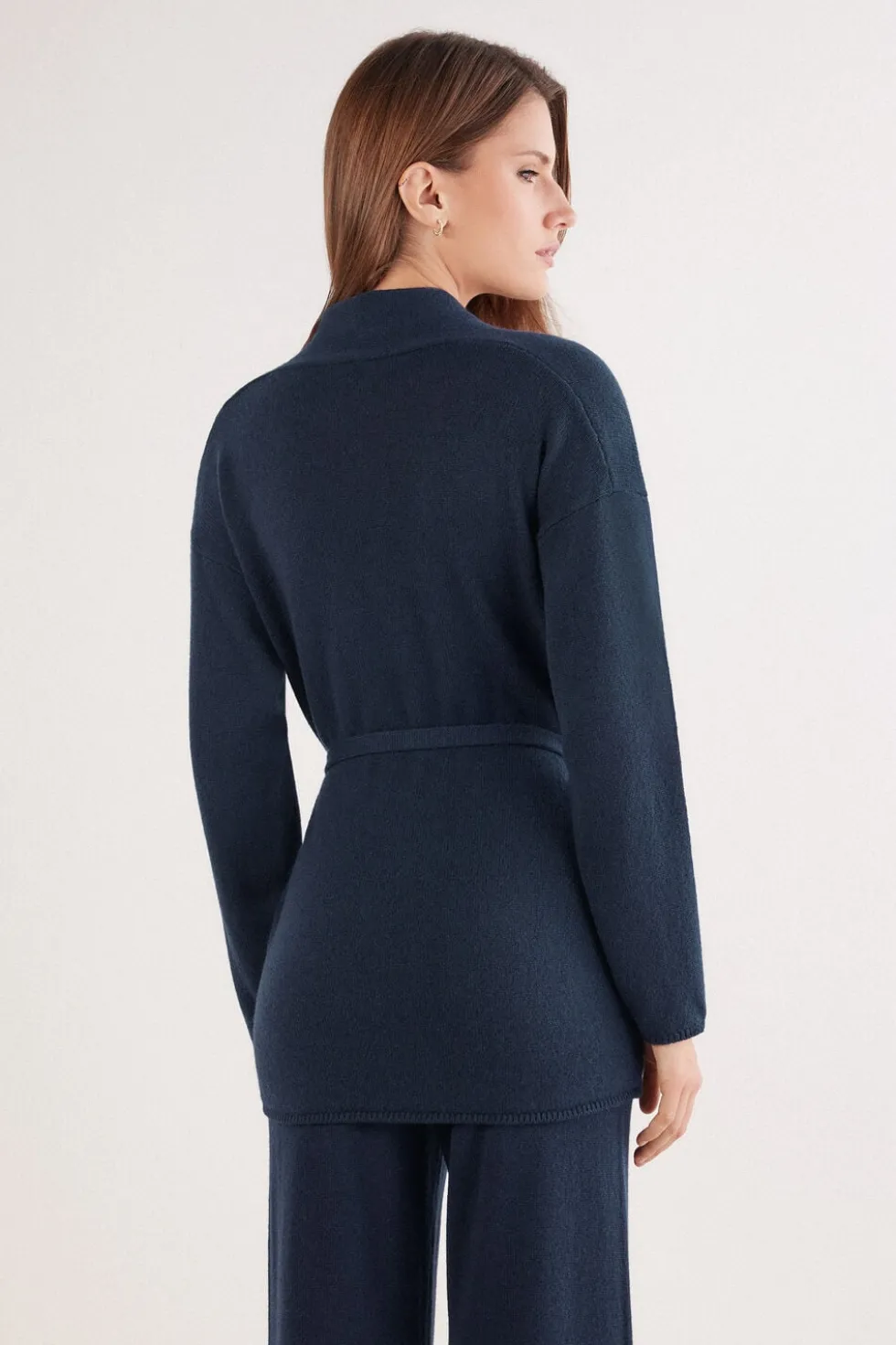 Belted Cardigan in 100% Cashmere