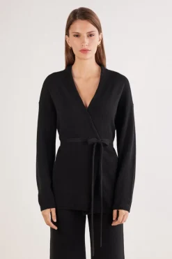 Belted Cardigan in 100% Cashmere