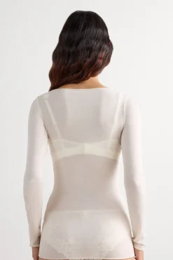 Boat Neck Modal Cashmere Ultralight Top