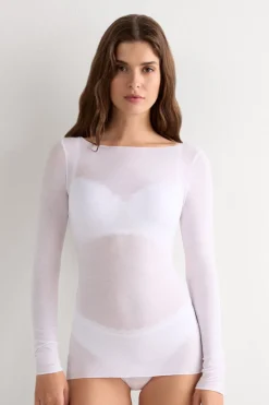 Boat Neck Modal Cashmere Ultralight Top