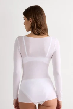 Boat Neck Modal Cashmere Ultralight Top