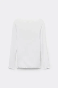 Boat Neck Modal Cashmere Ultralight Top