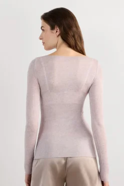 Boat Neck Modal Cashmere Ultralight Top