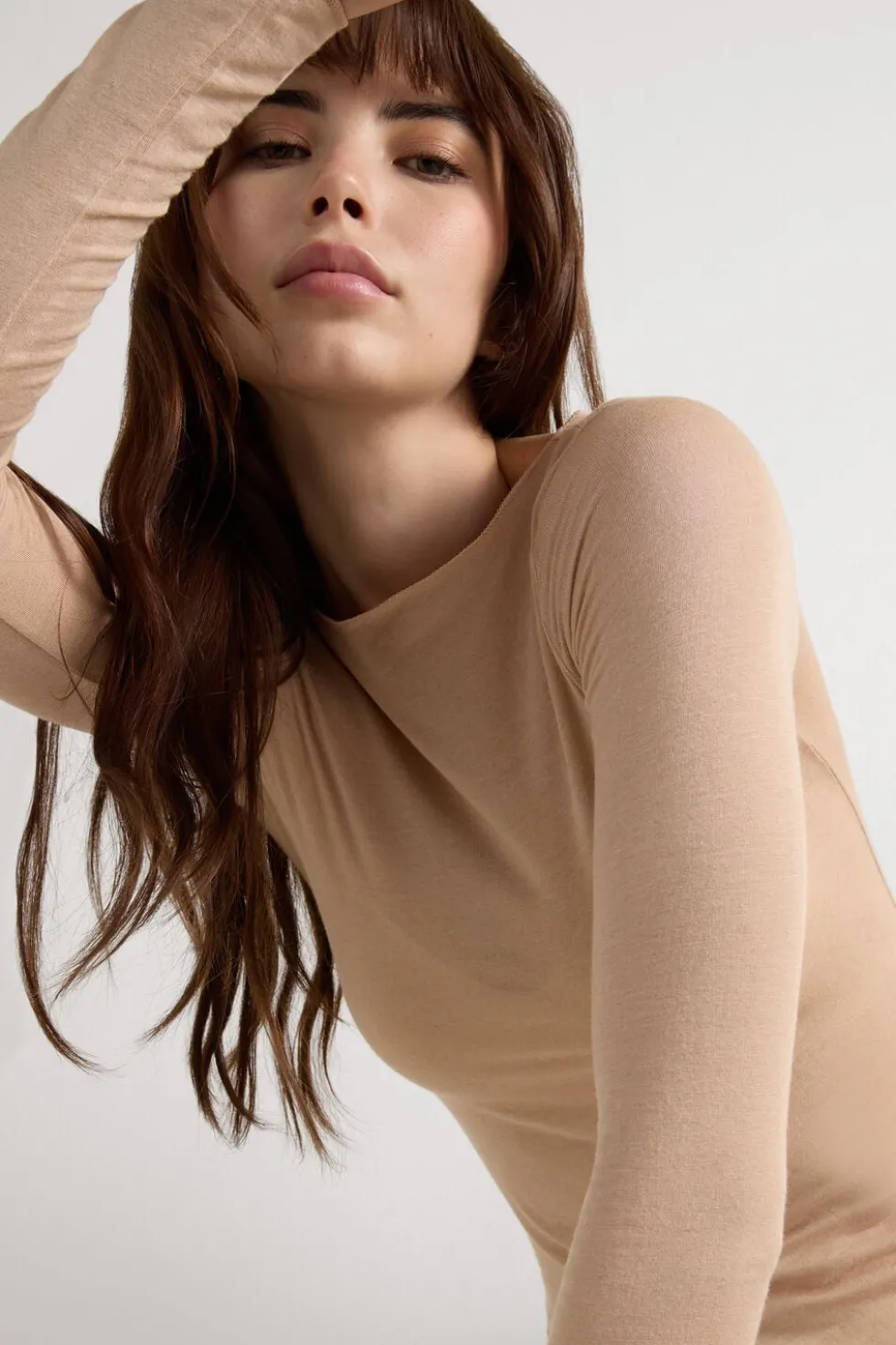 Boat Neck Modal Cashmere Ultralight Top