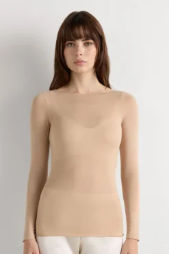 Boat Neck Modal Cashmere Ultralight Top