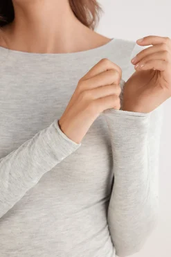 Boat Neck Modal Cashmere Ultralight Top