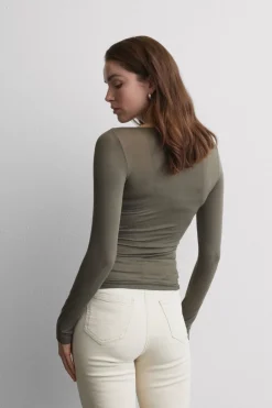 Boat Neck Modal Cashmere Ultralight Top
