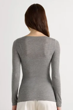 Boat Neck Modal Cashmere Ultralight Top