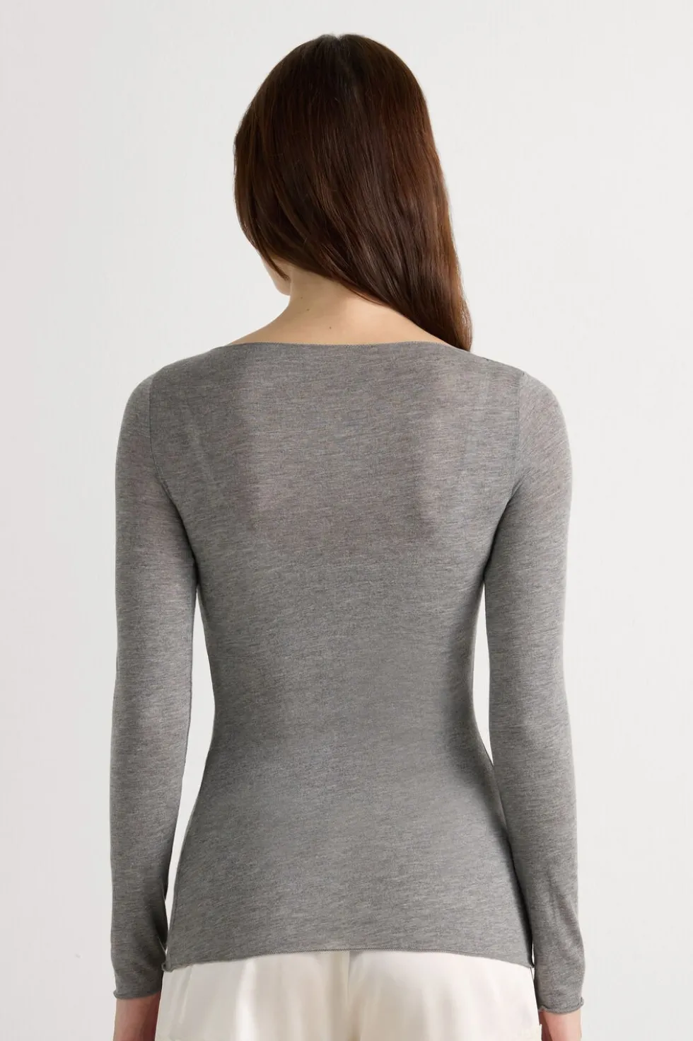 Boat Neck Modal Cashmere Ultralight Top