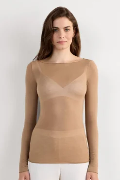 Boat Neck Modal Cashmere Ultralight Top