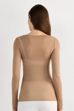 Boat Neck Modal Cashmere Ultralight Top