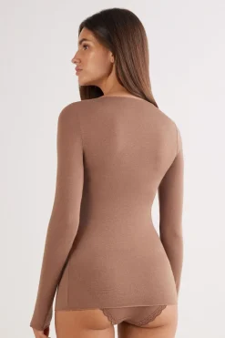 Boat Neck Modal Cashmere Ultralight Top