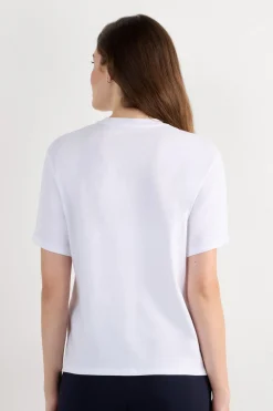 Boxy Fit Short Sleeve Top in Cotton