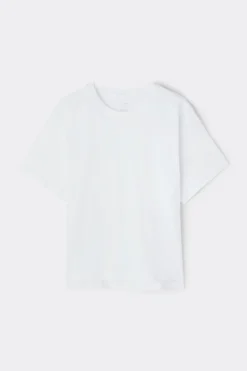 Boxy Fit Short Sleeve Top in Cotton