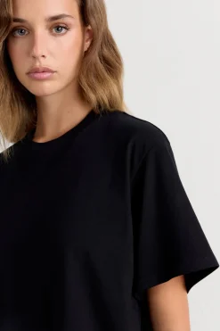 Boxy Fit Short Sleeve Top in Cotton