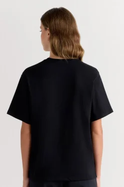 Boxy Fit Short Sleeve Top in Cotton