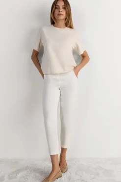 Boxy Fit Short Sleeve Top in Cotton