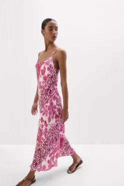 Brighten Your Day Long Viscose Satin Nightgown