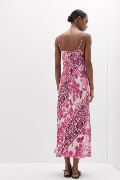 Brighten Your Day Long Viscose Satin Nightgown