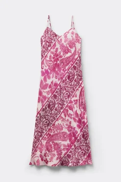 Brighten Your Day Long Viscose Satin Nightgown
