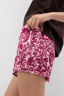 Brighten Your Day Viscose Satin Shorts