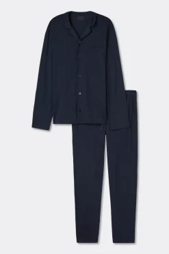 Button Front Full Length Pajamas in Superior Cotton