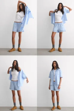 Chambray NI Cotton and Modal Short Pajamas