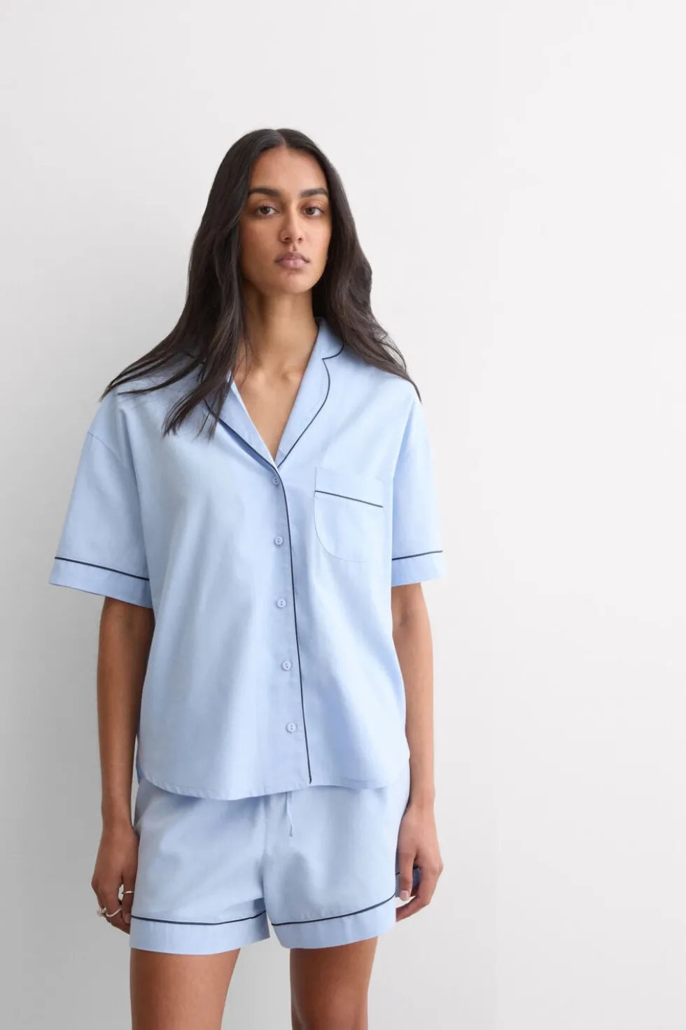 Chambray NI Cotton and Modal Short Pajamas