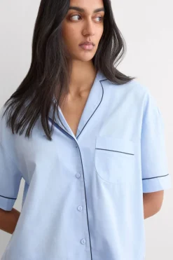 Chambray NI Cotton and Modal Short Pajamas