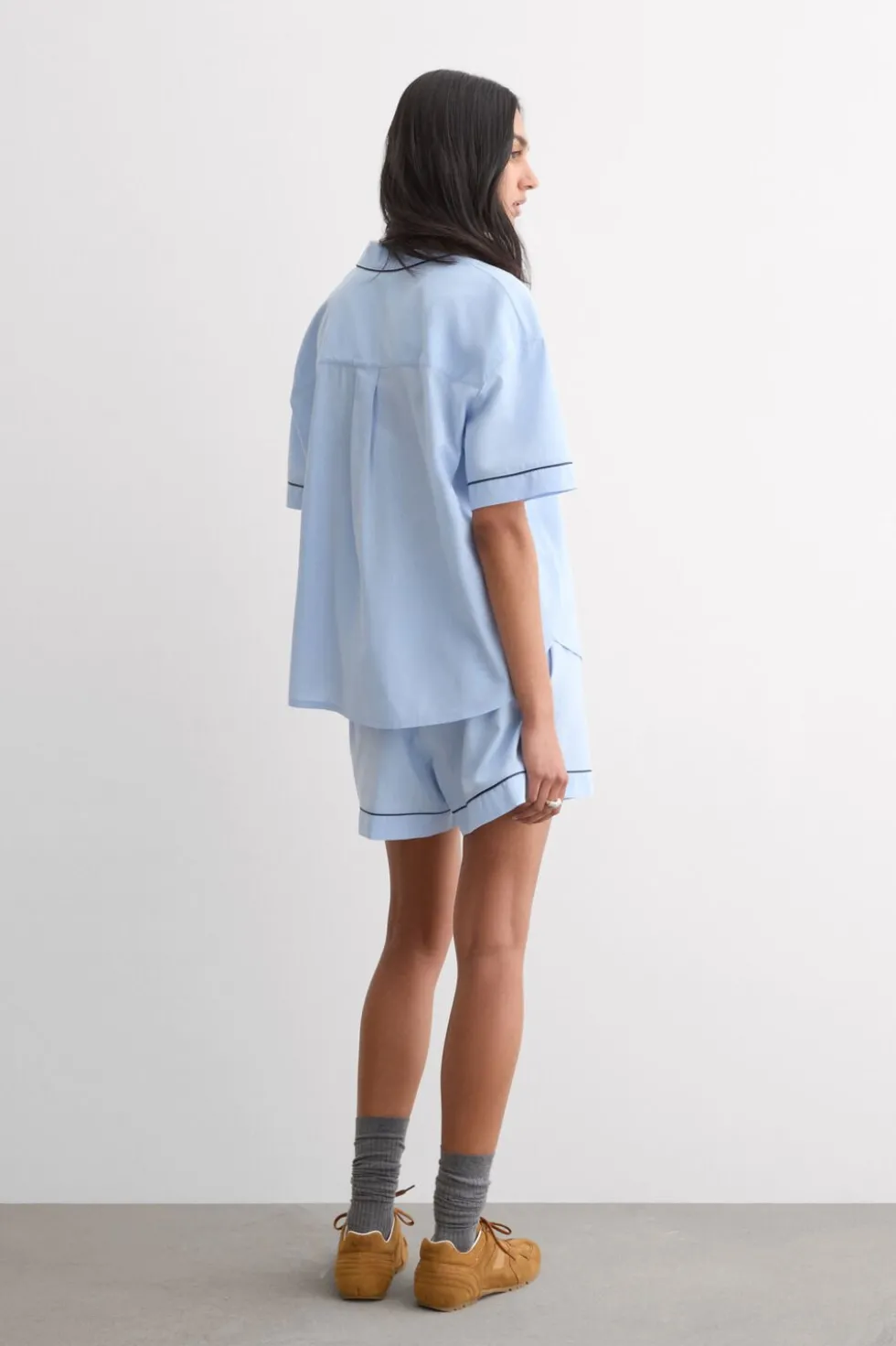 Chambray NI Cotton and Modal Short Pajamas