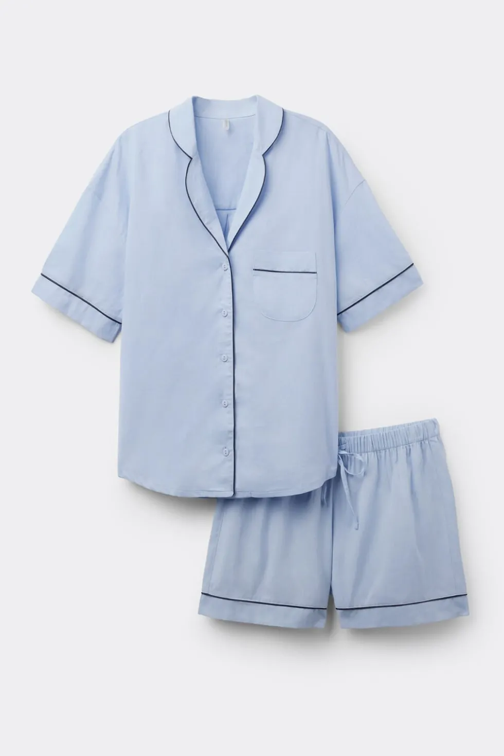Chambray NI Cotton and Modal Short Pajamas
