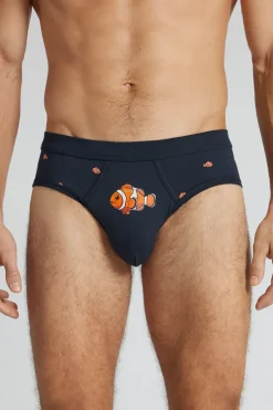 Clown Fish Print Superior Cotton Briefs