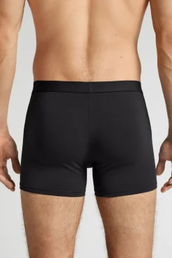 Cotton Boxers with Exposed Elastic