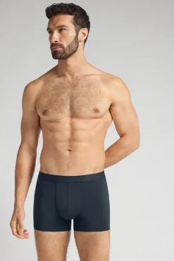 Cotton Boxers with Exposed Elastic