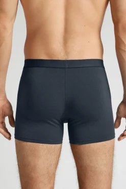 Cotton Boxers with Exposed Elastic