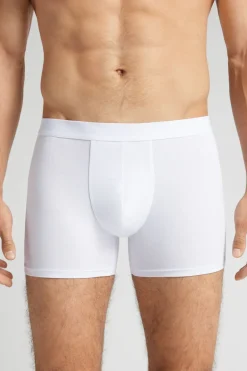 Cotton Boxers with Exposed Elastic