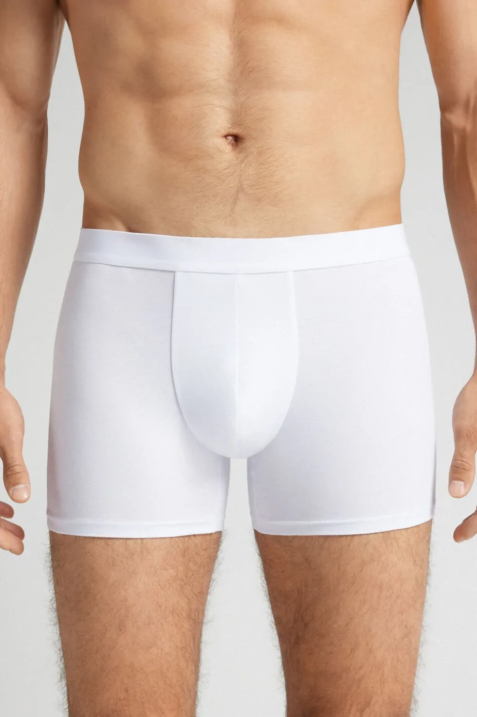 Cotton Boxers with Exposed Elastic